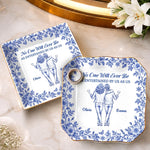 Custom Jewelry Dish - Personalized Best Friend Birthday Gifts For Women, Besties, Sisters, BFF - A Bond That Time Can’t Change