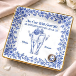 Custom Jewelry Dish - Personalized Best Friend Birthday Gifts For Women, Besties, Sisters, BFF - A Bond That Time Can’t Change