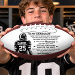 Custom Leather Football - Personalized Birthday Gifts For Son, Grandson, American Football Lovers, Sports Fans, Sports Lovers - Believe In Your Endless Power