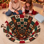 Custom Round Jigsaw Puzzle - Personalized Christmas Birthday Gifts For Kids - Santa Brings The Cheer