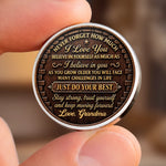 Custom Pocket Hug - Personalized Birthday Gift For Grandson, Granddaughter - Never Forget How Much I Love You
