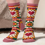 Custom Yarn Crew Socks - Personalized Birthday Gifts For Crochet Knitting Lovers, Crocheters, Knitters, Wife, Daughter, Besties, Sisters, Granddaughter, Grandma, Mom, Yourself - Quiet, I'm Crocheting Now