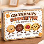 Custom Metal Tin - Personalized Birthday Gifts For Grandma, Grandpa - A Little Holiday Sweetness