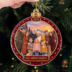 Custom Photo Acrylic Ornament - Personalized Christmas Birthday Gifts For Mom, Dad, Brother, Sister - Our Circle Of Love