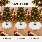 Custom Snowman Tree Skirt - Personalized Christmas Birthday Gifts For Mom, Dad, Brother, Sister - Under The Tree Together