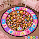 Custom Quilted Round Mat - Personalized Christmas Birthday Gifts For Kids - Merry Squishy Moments