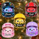 Custom Dumpling Squishy Acrylic Ornament - Personalized Christmas Birthday Gifts For Kids - Squish Into The Holidays