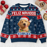 Custom Photo Ugly Sweatshirt - Personalized Christmas Birthday Gifts For Dog Cat Lovers, Dog Dad And Mom, Cat Owners - Jolly Little Pawtner