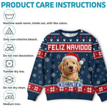 Custom Photo Ugly Sweatshirt - Personalized Christmas Birthday Gifts For Dog Cat Lovers, Dog Dad And Mom, Cat Owners - Jolly Little Pawtner