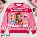 Custom Photo Squishy Ugly Sweatshirt - Personalized Christmas Birthday Gifts For Kids - Made Of Sugar And Sparkles
