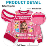 Custom Photo Squishy Ugly Sweatshirt - Personalized Christmas Birthday Gifts For Kids - Made Of Sugar And Sparkles