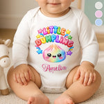 Custom Squishy Long Sleeve Baby Onesie - Personalized Christmas Baby Shower, Gender Reveal Gifts For New Moms, New Dads, New Parents - Little Dumpling