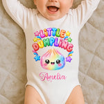 Custom Squishy Long Sleeve Baby Onesie - Personalized Christmas Baby Shower, Gender Reveal Gifts For New Moms, New Dads, New Parents - Little Dumpling