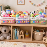 Custom Squishy Storage Basket - Personalized Birthday Gifts For Kids - Collecting Tiny Happiness