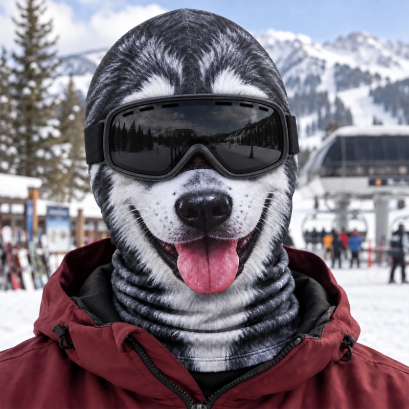 Custom Funny Ski Mask - Personalized Birthday Gifts For Ski Lovers - Ski Happens