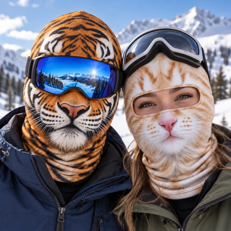 Custom Funny Ski Mask - Personalized Birthday Gifts For Ski Lovers - Ski Happens