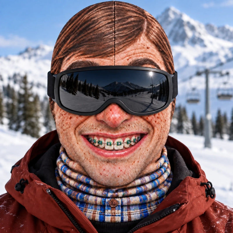 Custom Funny Ski Mask - Personalized Birthday Gifts For Ski Lovers - Apres All Day