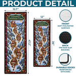 Custom Reindeer Runner Rug - Personalized Christmas Birthday Gifts For Grandma, Grandpa - Homebound For The Holidays