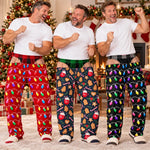 Custom Funny Pajama Pants - Personalized Christmas Birthday Gifts For Husband, Son, Grandson, Brother, Grandpa, Dad, Yourself - Santa Took The Day Off