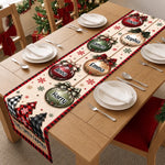 Custom Table Runner - Personalized Christmas Birthday Gifts For Mom, Dad, Brother, Sister - Christmas Feels Better Together