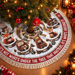 Custom Tree Skirt - Personalized Christmas Birthday Gifts For Mom, Dad, Brother, Sister - Our Happy Place