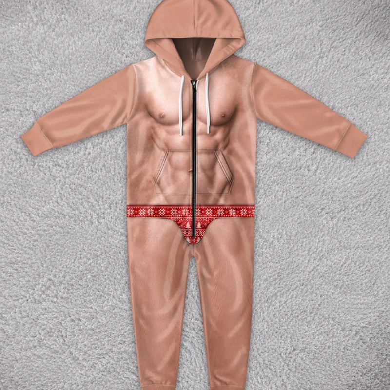 Custom Onesie Pajamas - Personalized Christmas Birthday Gifts For Husband, Son, Grandson, Brother, Grandpa, Dad, Yourself - Bringing The Heat This Season