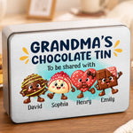 Custom Metal Tin - Personalized Birthday Gifts For Grandma, Grandpa - A Tin Full Of Sweet Love