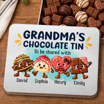 Custom Metal Tin - Personalized Birthday Gifts For Grandma, Grandpa - A Tin Full Of Sweet Love