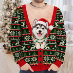 Custom Photo Ugly Sweatshirt - Personalized Christmas Birthday Gifts For Dog Cat Lovers, Dog Dad And Mom, Cat Owners - Making Christmas More Pawfect