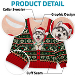 Custom Photo Ugly Sweatshirt - Personalized Christmas Birthday Gifts For Dog Cat Lovers, Dog Dad And Mom, Cat Owners - Making Christmas More Pawfect