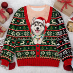 Custom Photo Ugly Sweatshirt - Personalized Christmas Birthday Gifts For Dog Cat Lovers, Dog Dad And Mom, Cat Owners - Making Christmas More Pawfect