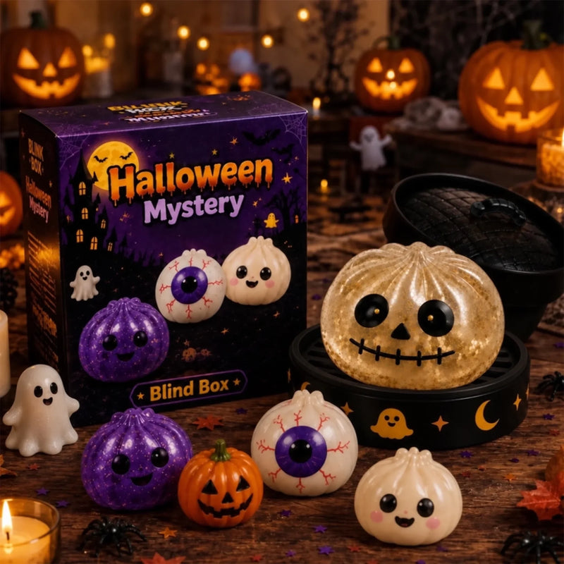 Halloween Dumpling Squishy Blind Box - Halloween Birthday Gifts For Mom, Dad, Brother, Sister, Kids - Glow Up Your Squish