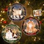 Custom Photo Acrylic Ornament - Personalized  Christmas Birthday Gifts For Dog Cat Lovers, Dog Dad And Mom, Cat Owners - Twinkling With Pet Love
