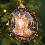 Custom Photo Acrylic Ornament - Personalized  Christmas Birthday Gifts For Dog Cat Lovers, Dog Dad And Mom, Cat Owners - Twinkling With Pet Love