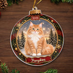 Custom Photo Acrylic Ornament - Personalized  Christmas Birthday Gifts For Dog Cat Lovers, Dog Dad And Mom, Cat Owners - Twinkling With Pet Love