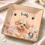 Custom Photo Jewelry Dish - Personalized Birthday Gifts For Wife, Daughter, Besties, Sisters, Granddaughter, Grandma, Mom, Yourself, Dog Cat Lovers - A Love Like No Other
