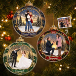 Custom Photo Acrylic Ornament - Personalized Anniversary Christmas Wedding Gifts For Husband And Wife, Him And Her - Our Favorite Memory