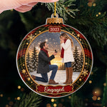 Custom Photo Acrylic Ornament - Personalized Anniversary Christmas Wedding Gifts For Husband And Wife, Him And Her - Our Favorite Memory