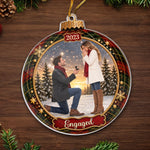Custom Photo Acrylic Ornament - Personalized Anniversary Christmas Wedding Gifts For Husband And Wife, Him And Her - Our Favorite Memory