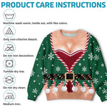 Custom Funny Ugly Sweatshirt - Personalized Christmas Birthday Gifts For Wife, Daughter, Besties, Sisters, Granddaughter, Grandma, Mom, Yourself - Sleighing This Look
