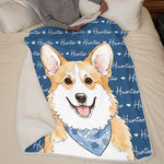 Custom Dog Photo Portrait Gifts - Personalized Blanket