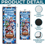Custom Snowman Runner Rug - Personalized Christmas Birthday Gifts For Grandma, Grandpa - The Merriest Journey Of All