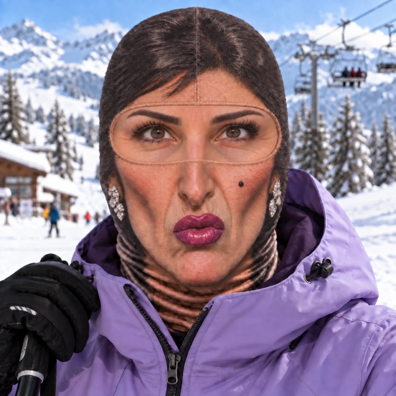 Custom Funny Ski Mask - Personalized Birthday Gifts For Ski Lovers - Born For The Slopes