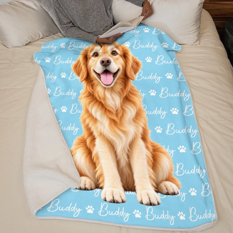 Custom Dog Photo Gifts For Dog Lovers - Personalized Blanket
