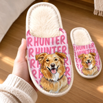 Custom Pet Photo Gifts For Dog Lovers - Personalized Flat Scuff Slippers
