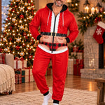 Custom Funny Christmas Santa and Elf Outfit - Personalized Adult Onesie
