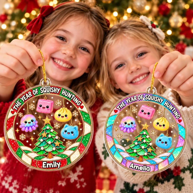 Custom The Year Of Squishy Hunting Christmas Decor - Personalized Ornament
