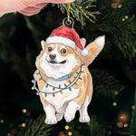 Custom Photo Festive Pet Christmas Gifts - Personalized Acrylic Ornament