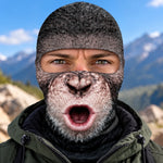 Custom Funny Monkey Skiing Gifts - Personalized Ski Mask
