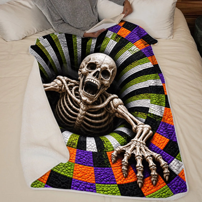 Custom Halloween Skeleton Gifts - Personalized Blanket